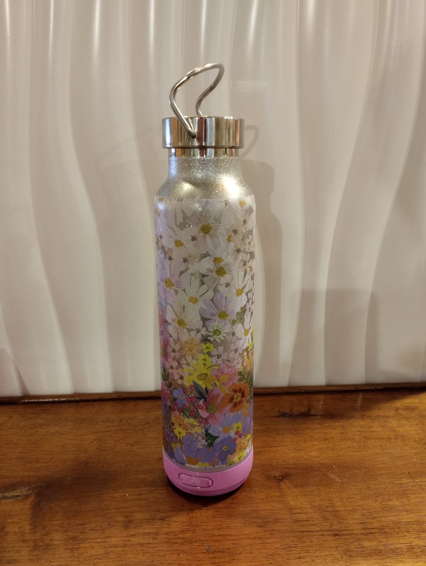 BORACCIA GLITTER 600 ML CON SPEAKER BLUETOOTH INTEGRATO